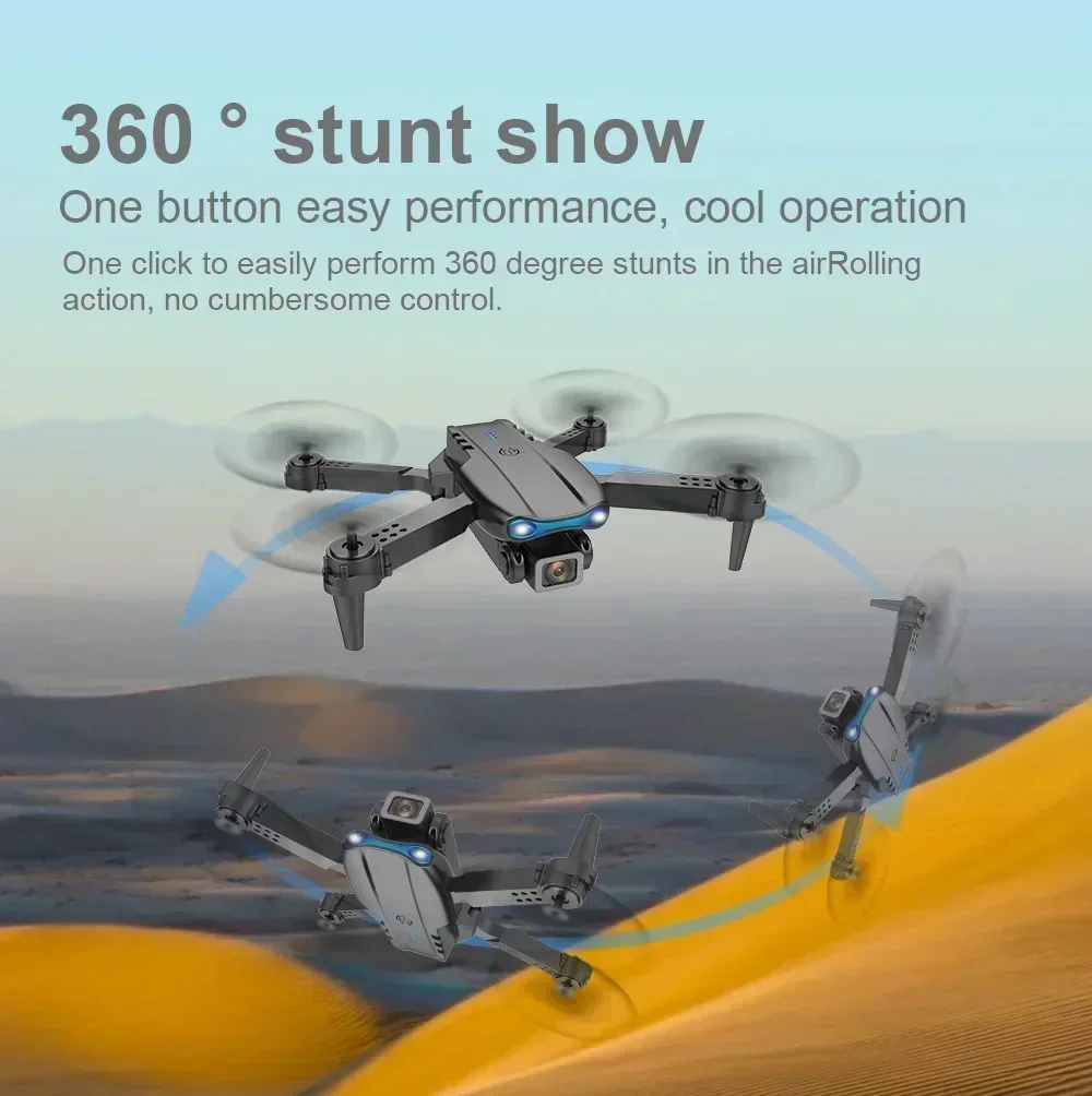 E99 Brushless drone HD aerial photography dual camera optical flow positioning aircraft folding remote control aircraft - Image 5